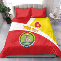Personalized Ethiopia Amhara Region Bedding Set Coat Of Arms With Map