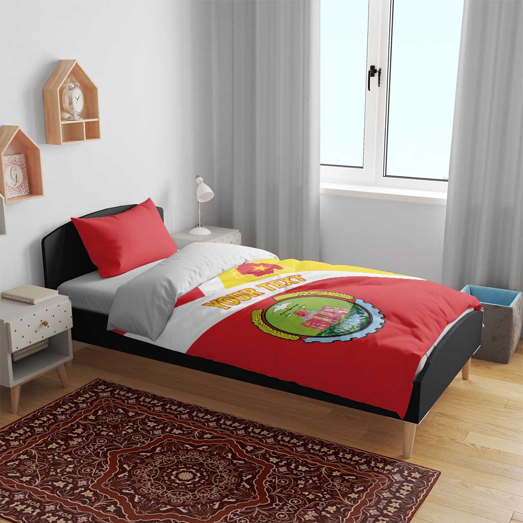Personalized Ethiopia Amhara Region Bedding Set Coat Of Arms With Map