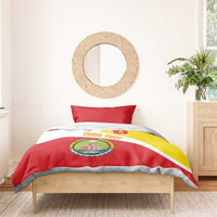 Personalized Ethiopia Amhara Region Bedding Set Coat Of Arms With Map