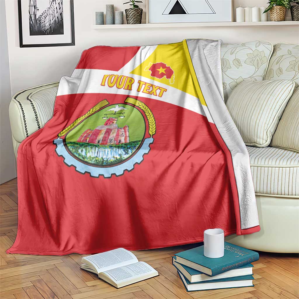 Personalized Ethiopia Amhara Region Blanket Coat Of Arms With Map