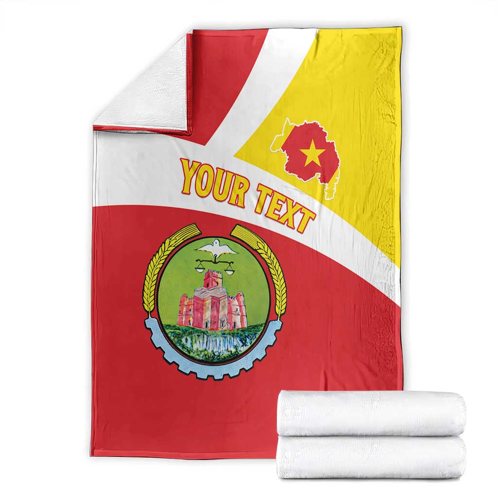 Personalized Ethiopia Amhara Region Blanket Coat Of Arms With Map