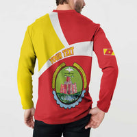Personalized Ethiopia Amhara Region Button Sweatshirt Coat Of Arms With Map