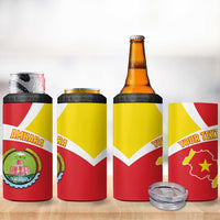 Personalized Ethiopia Amhara Region 4 in 1 Can Cooler Tumbler Coat Of Arms With Map