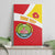 Personalized Ethiopia Amhara Region Canvas Wall Art Coat Of Arms With Map