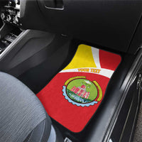 Personalized Ethiopia Amhara Region Car Mats Coat Of Arms With Map