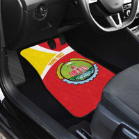 Personalized Ethiopia Amhara Region Car Mats Coat Of Arms With Map