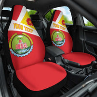 Personalized Ethiopia Amhara Region Car Seat Cover Coat Of Arms With Map