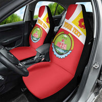 Personalized Ethiopia Amhara Region Car Seat Cover Coat Of Arms With Map