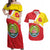 Personalized Ethiopia Amhara Region Couples Matching Off Shoulder Maxi Dress and Hawaiian Shirt Coat Of Arms With Map