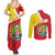 Personalized Ethiopia Amhara Region Couples Matching Summer Maxi Dress and Long Sleeve Button Shirt Coat Of Arms With Map