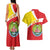 Personalized Ethiopia Amhara Region Couples Matching Tank Maxi Dress and Hawaiian Shirt Coat Of Arms With Map