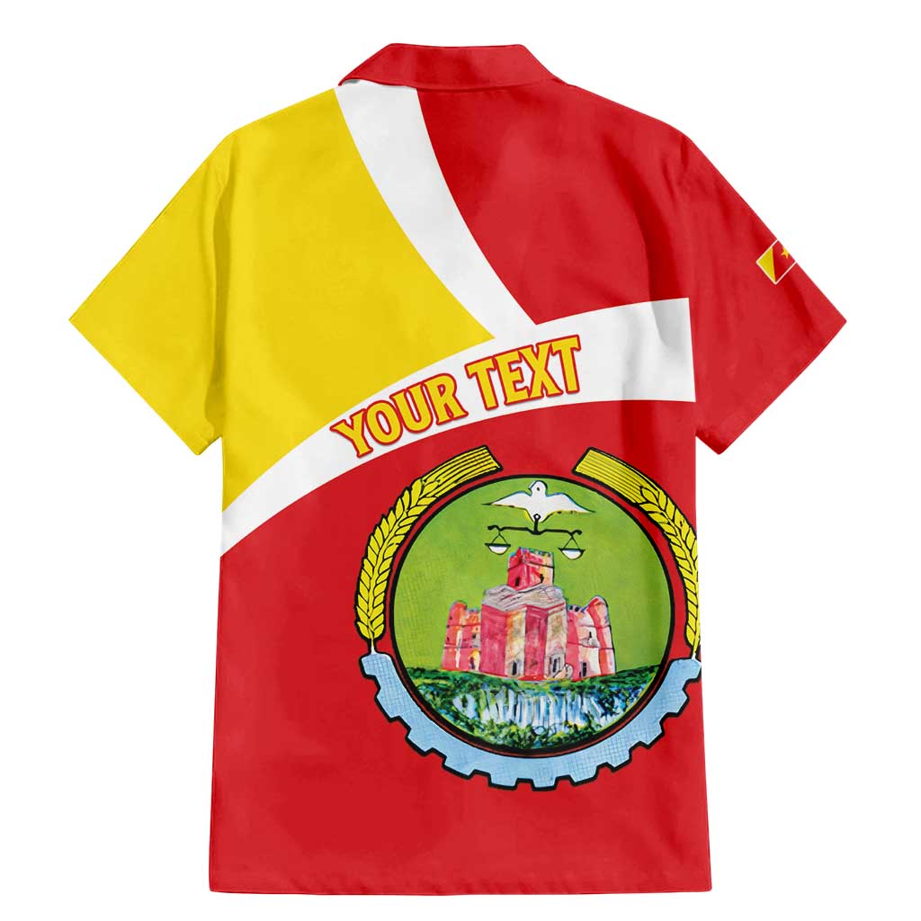 Personalized Ethiopia Amhara Region Family Matching Mermaid Dress and Hawaiian Shirt Coat Of Arms With Map