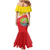 Personalized Ethiopia Amhara Region Family Matching Mermaid Dress and Hawaiian Shirt Coat Of Arms With Map