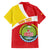 Personalized Ethiopia Amhara Region Family Matching Off The Shoulder Long Sleeve Dress and Hawaiian Shirt Coat Of Arms With Map