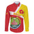 Personalized Ethiopia Amhara Region Family Matching Off Shoulder Short Dress and Hawaiian Shirt Coat Of Arms With Map