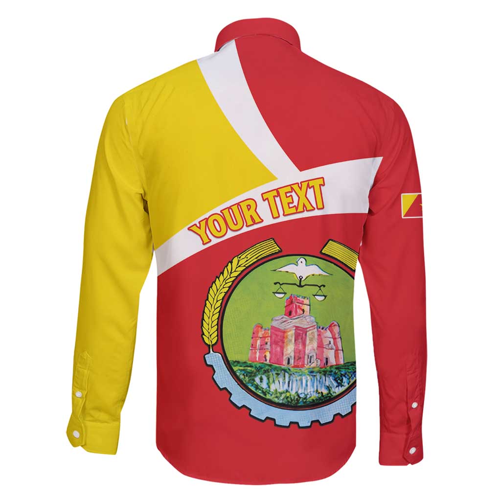 Personalized Ethiopia Amhara Region Family Matching Off Shoulder Short Dress and Hawaiian Shirt Coat Of Arms With Map