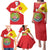 Personalized Ethiopia Amhara Region Family Matching Puletasi and Hawaiian Shirt Coat Of Arms With Map