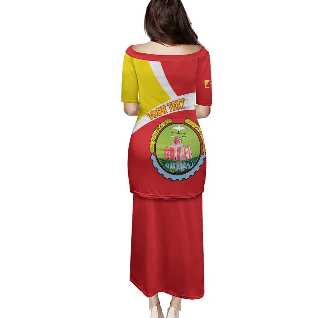 Personalized Ethiopia Amhara Region Family Matching Puletasi and Hawaiian Shirt Coat Of Arms With Map