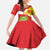 Personalized Ethiopia Amhara Region Family Matching Short Sleeve Bodycon Dress and Hawaiian Shirt Coat Of Arms With Map