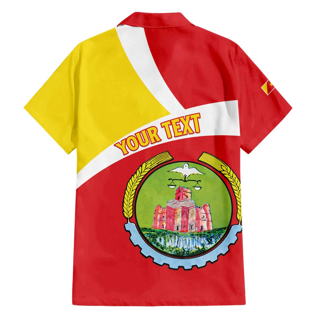 Personalized Ethiopia Amhara Region Family Matching Summer Maxi Dress and Hawaiian Shirt Coat Of Arms With Map