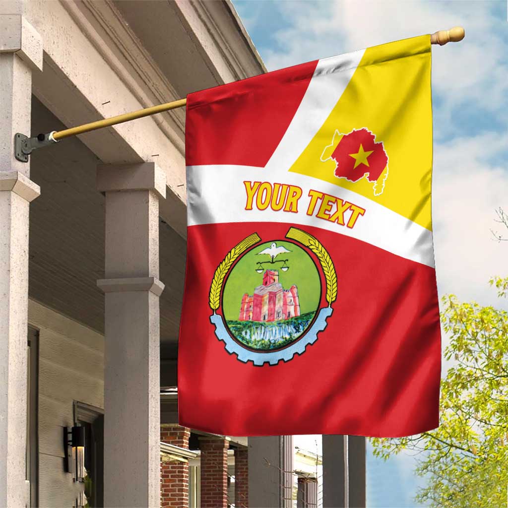 Personalized Ethiopia Amhara Region Garden Flag Coat Of Arms With Map
