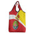 Personalized Ethiopia Amhara Region Grocery Bag Coat Of Arms With Map