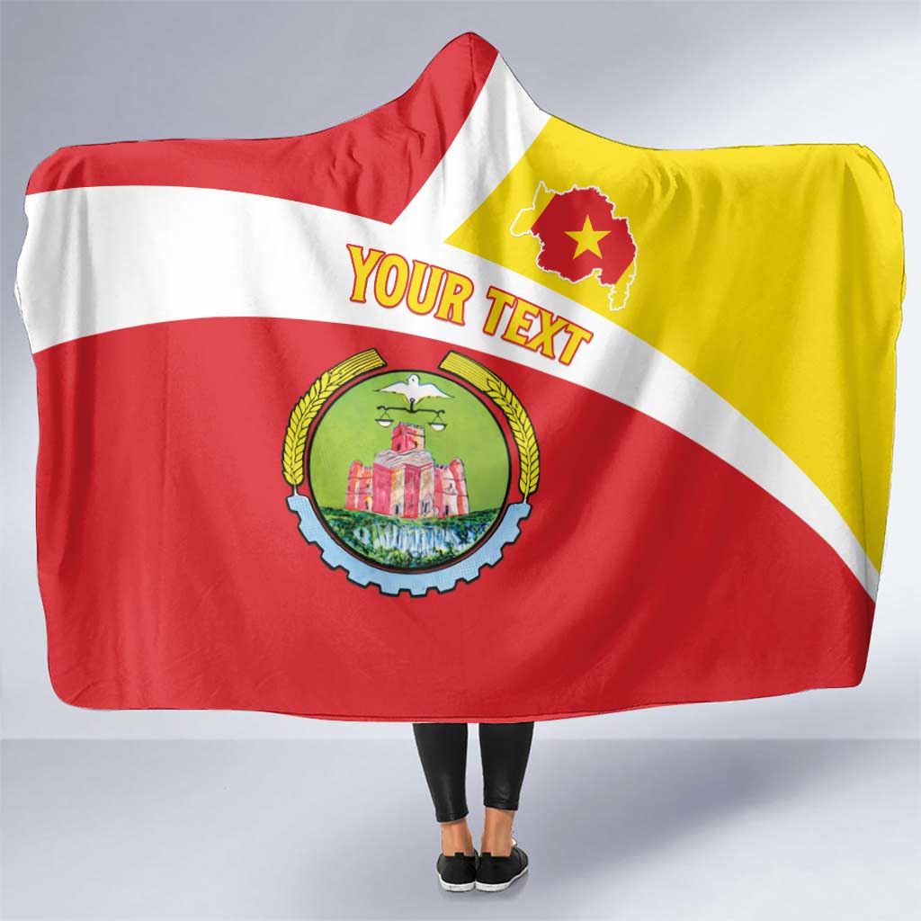 Personalized Ethiopia Amhara Region Hooded Blanket Coat Of Arms With Map