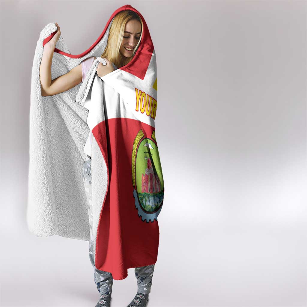 Personalized Ethiopia Amhara Region Hooded Blanket Coat Of Arms With Map