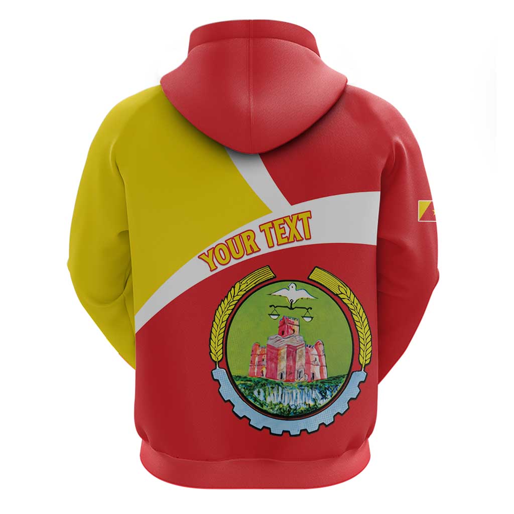 Personalized Ethiopia Amhara Region Hoodie Coat Of Arms With Map