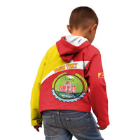Personalized Ethiopia Amhara Region Kid Hoodie Coat Of Arms With Map