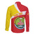 Personalized Ethiopia Amhara Region Long Sleeve Button Shirt Coat Of Arms With Map