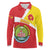 Personalized Ethiopia Amhara Region Long Sleeve Polo Shirt Coat Of Arms With Map