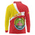 Personalized Ethiopia Amhara Region Long Sleeve Polo Shirt Coat Of Arms With Map