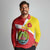 Personalized Ethiopia Amhara Region Long Sleeve Polo Shirt Coat Of Arms With Map