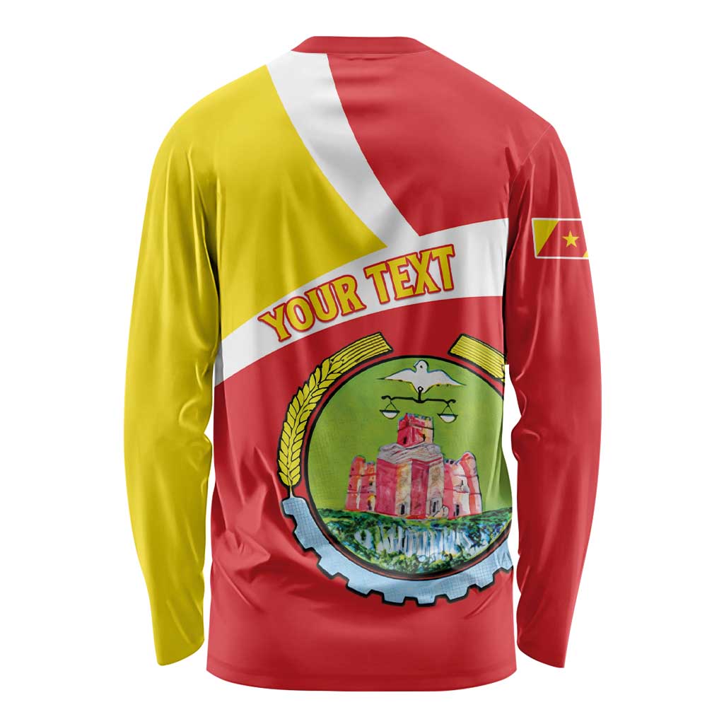 Personalized Ethiopia Amhara Region Long Sleeve Shirt Coat Of Arms With Map