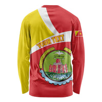 Personalized Ethiopia Amhara Region Long Sleeve Shirt Coat Of Arms With Map