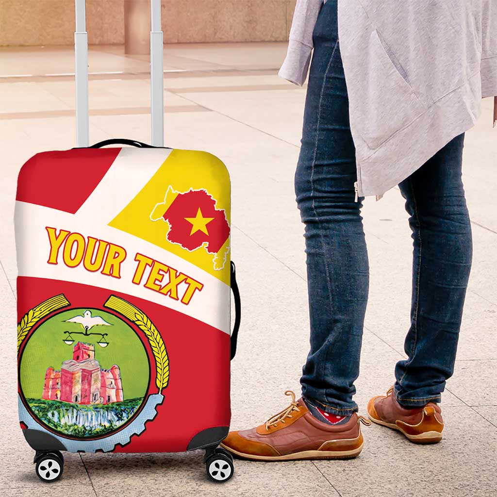 Personalized Ethiopia Amhara Region Luggage Cover Coat Of Arms With Map