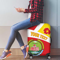 Personalized Ethiopia Amhara Region Luggage Cover Coat Of Arms With Map