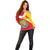 Personalized Ethiopia Amhara Region Off Shoulder Sweater Coat Of Arms With Map