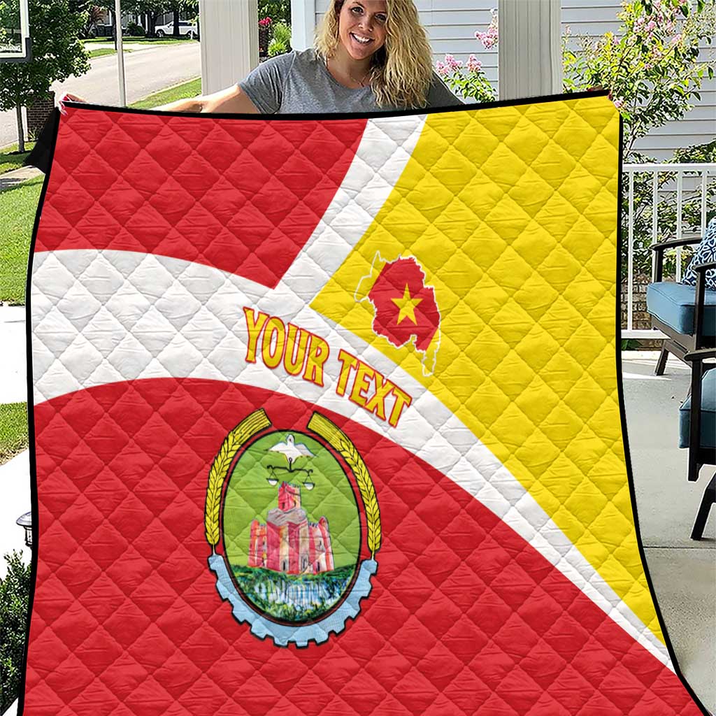 Personalized Ethiopia Amhara Region Quilt Coat Of Arms With Map
