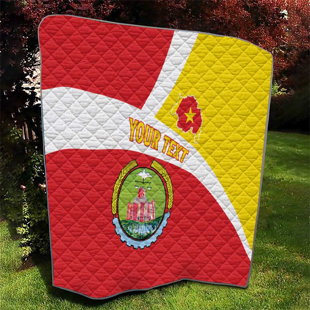 Personalized Ethiopia Amhara Region Quilt Coat Of Arms With Map
