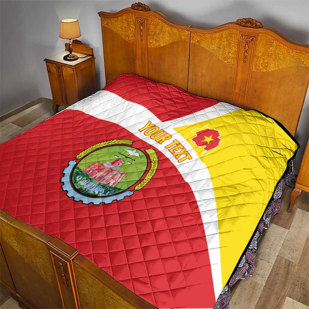 Personalized Ethiopia Amhara Region Quilt Coat Of Arms With Map