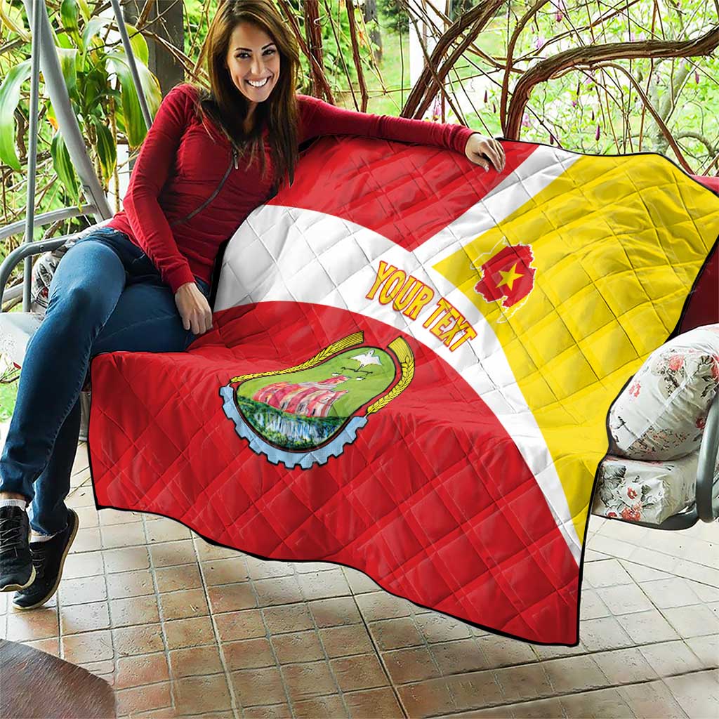 Personalized Ethiopia Amhara Region Quilt Coat Of Arms With Map