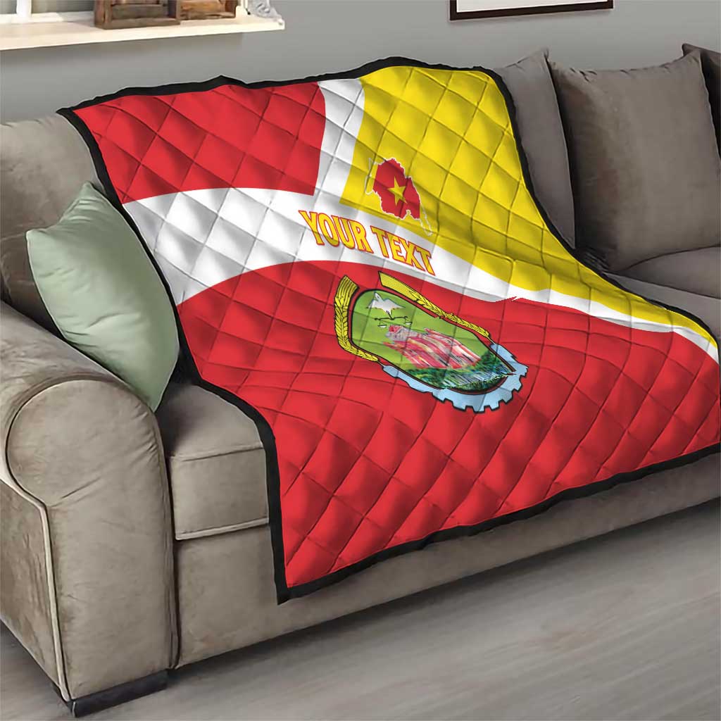 Personalized Ethiopia Amhara Region Quilt Coat Of Arms With Map