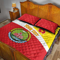 Personalized Ethiopia Amhara Region Quilt Bed Set Coat Of Arms With Map