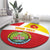 Personalized Ethiopia Amhara Region Round Carpet Coat Of Arms With Map