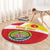 Personalized Ethiopia Amhara Region Round Carpet Coat Of Arms With Map