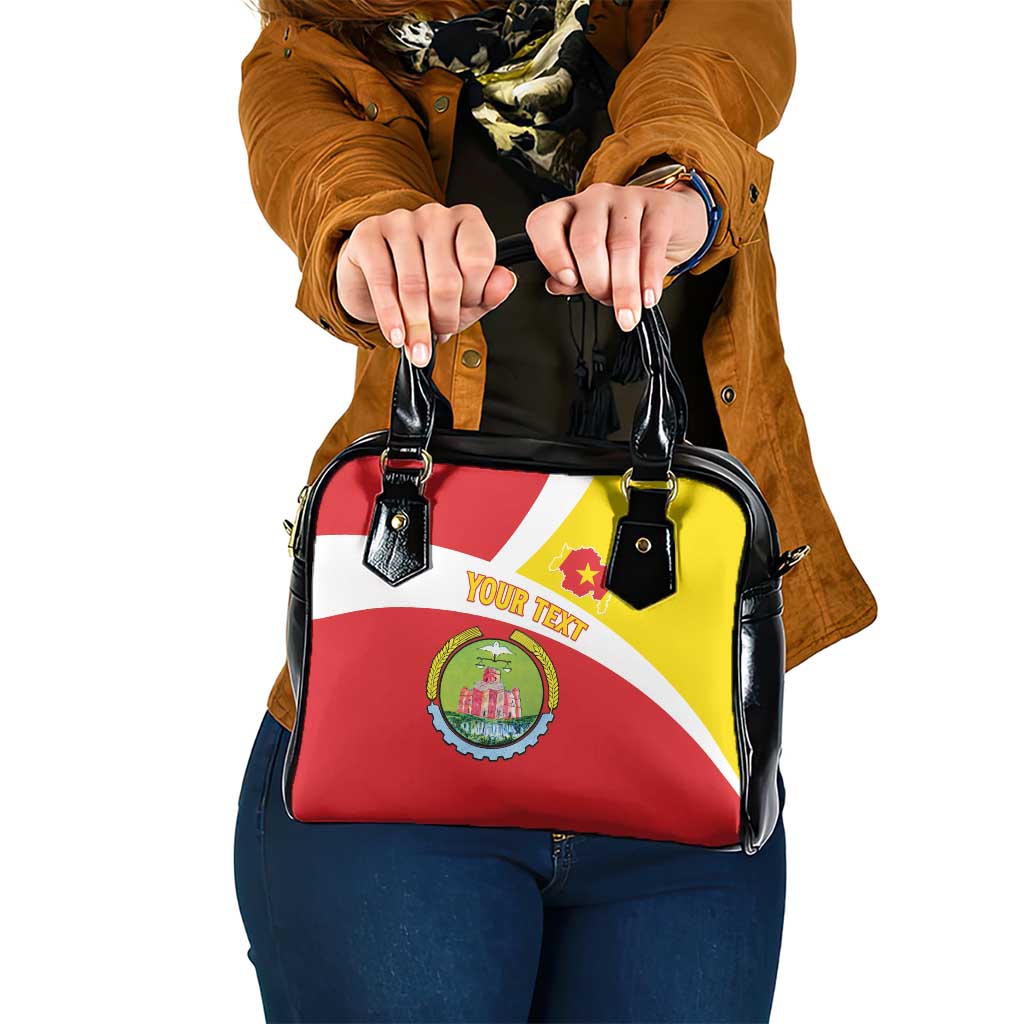 Personalized Ethiopia Amhara Region Shoulder Handbag Coat Of Arms With Map