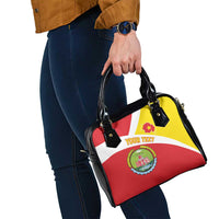 Personalized Ethiopia Amhara Region Shoulder Handbag Coat Of Arms With Map