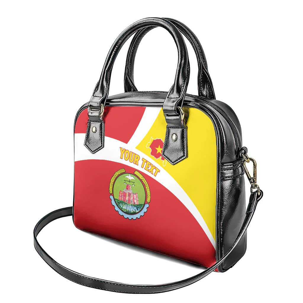 Personalized Ethiopia Amhara Region Shoulder Handbag Coat Of Arms With Map
